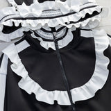 はしごレースフリルうさ耳ジャージ