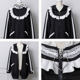 はしごレースフリルうさ耳ジャージ