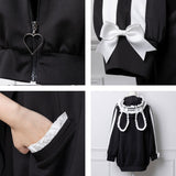 はしごレースフリルうさ耳ジャージ