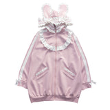 はしごレースフリルうさ耳ジャージ