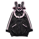 はしごレースフリルうさ耳ジャージ