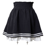 十字架チャームセーラーデザインスカート