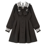 選べる丈レース重ねヨークワンピース