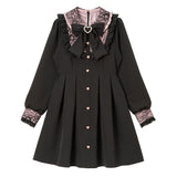 選べる丈レース重ねヨークワンピース