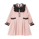 レースハートパールベルトワンピース