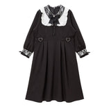 レースハートパールベルトワンピース