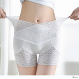 【メール便】響きにくいウエスト&ヒップシェイプレースソフトガードルショーツ