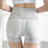 【メール便】響きにくいウエスト&ヒップシェイプレースソフトガードルショーツ