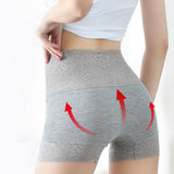 【メール便】響きにくいウエスト&ヒップシェイプレースソフトガードルショーツ