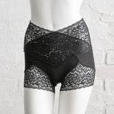 【メール便】響きにくいウエスト&ヒップシェイプレースソフトガードルショーツ