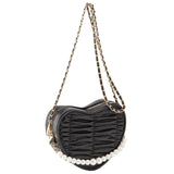 くしゅくしゅハートパールショルダーバッグ