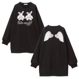 選べるプリントカットソー裏毛ワンピース