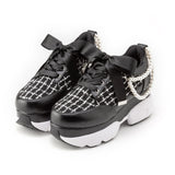 2連パールスニーカーパンプス