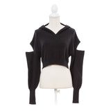 【新春セール】カットオフニットフーディー