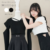 ドロップショルダーBOXショートトップス