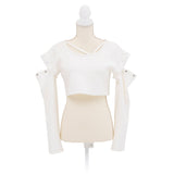 ドロップショルダーBOXショートトップス