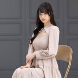 デコルテオープンワンピース