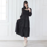 デコルテオープンワンピース