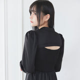 デコルテオープンワンピース