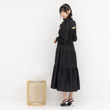 デコルテオープンワンピース