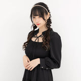 デコルテオープンワンピース