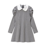 ミニチェックレトロワンピース