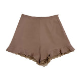 裾フレアショートパンツ