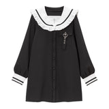 十字架セーラーシャツワンピース
