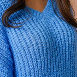 ふわふわルーズアゼ編みニットミニワンピース