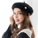 ロゴチャームベレー帽