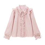 キラキラビジューフリルリボンブラウス