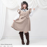 リボン付ガーリー丸襟ブラウス