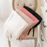 ふわほわフリンジマフラー