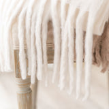 ふわほわフリンジマフラー