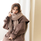 ふわほわフリンジマフラー