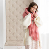 ふわほわフリンジマフラー