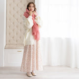 ふわほわフリンジマフラー