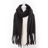 ふわほわフリンジマフラー