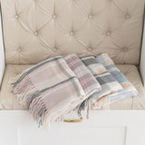 チェック柄ガーリーストール