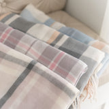 チェック柄ガーリーストール