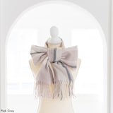 チェック柄ガーリーストール