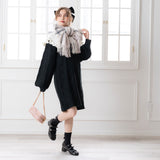 チェック柄ガーリーストール