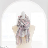 チェック柄ガーリーストール