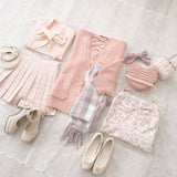 チェック柄ガーリーストール