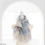 チェック柄ガーリーストール