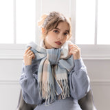 チェック柄ガーリーストール