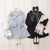 チェック柄ガーリーストール