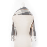 チェック柄ガーリーストール