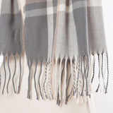 チェック柄ガーリーストール