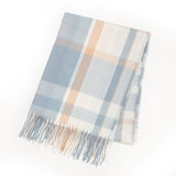 チェック柄ガーリーストール